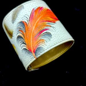 ANKUSCHKA LEATHER CUFF BRACELET